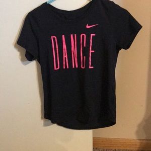 Girls Nike pink dance shirt